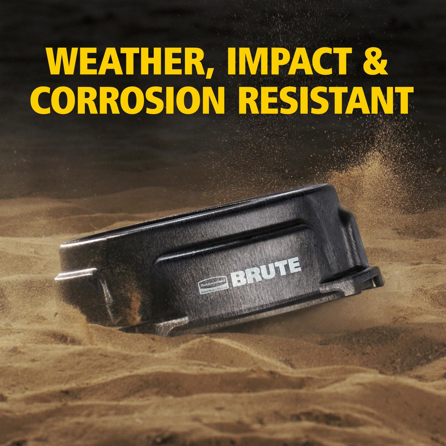 Rubbermaid Brute 1.25-gallon feeder offers reliable capacity for daily animal meals.
