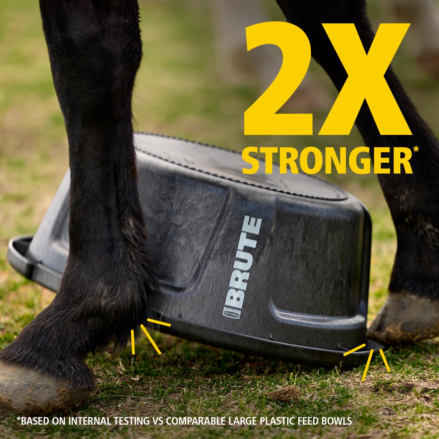 Rubbermaid Brute rigidcell construction emphasizes durability on tough farm days