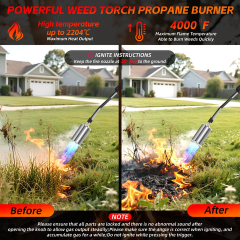 RUBDARK curved burner head aiding wind-resistant flame control.