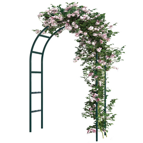 RUBFAC garden arch 7.8ft ready to support climbing plants and create a welcoming entry.