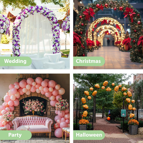 RUBFAC arch stands sturdy for weddings, birthdays and garden upgrades.