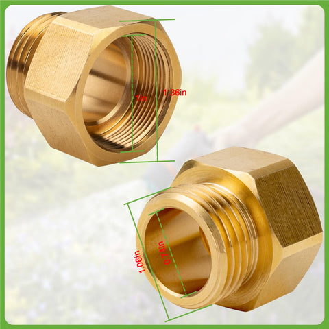 Rugam brass hose adapter showcases a heavy-duty build resistant to rust