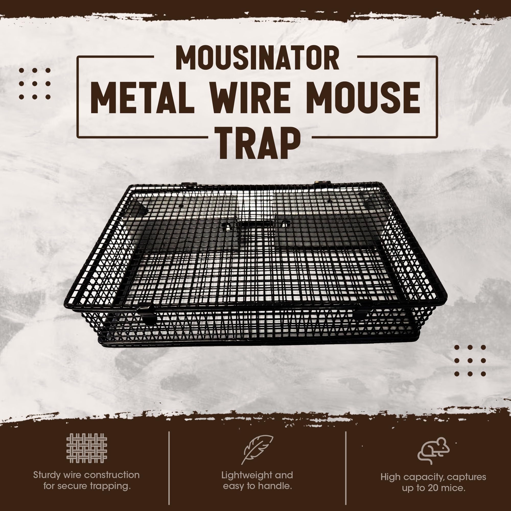 Rugged Ranch Mousinator multi-catch with double-door entry demonstrates efficient access