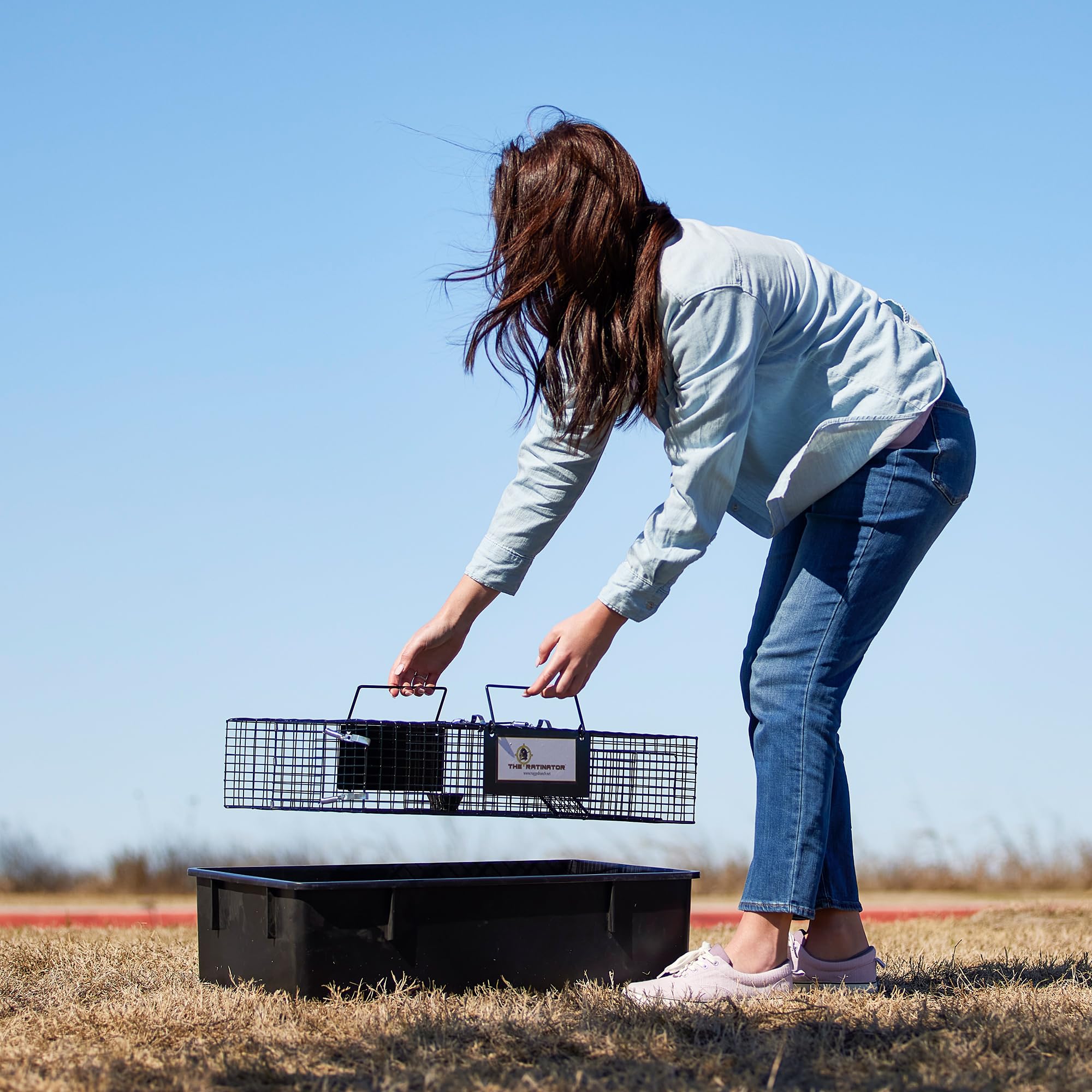Rugged Ranch Ratinator cage mesh section emphasizing large capacity