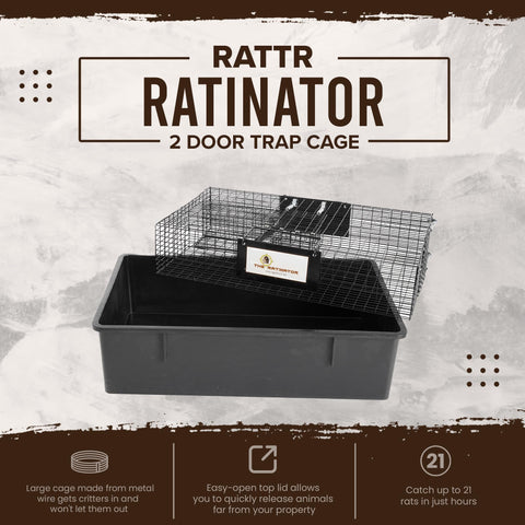 Rugged Ranch Ratinator side view highlighting sturdy metal wire construction