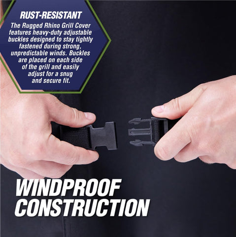 RUGGED RHINO UV protection blocks sun fading for a pristine grill look.