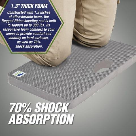 RUGGED RHINO kneeling-pad dirt and water resistant for outdoor projects.