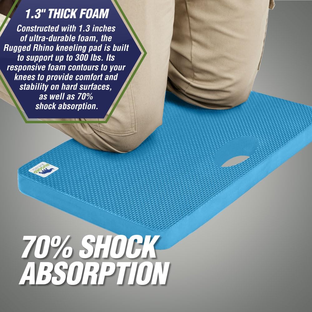 RUGGED RHINO kneeling pad dirt and water resistant for outdoor projects.