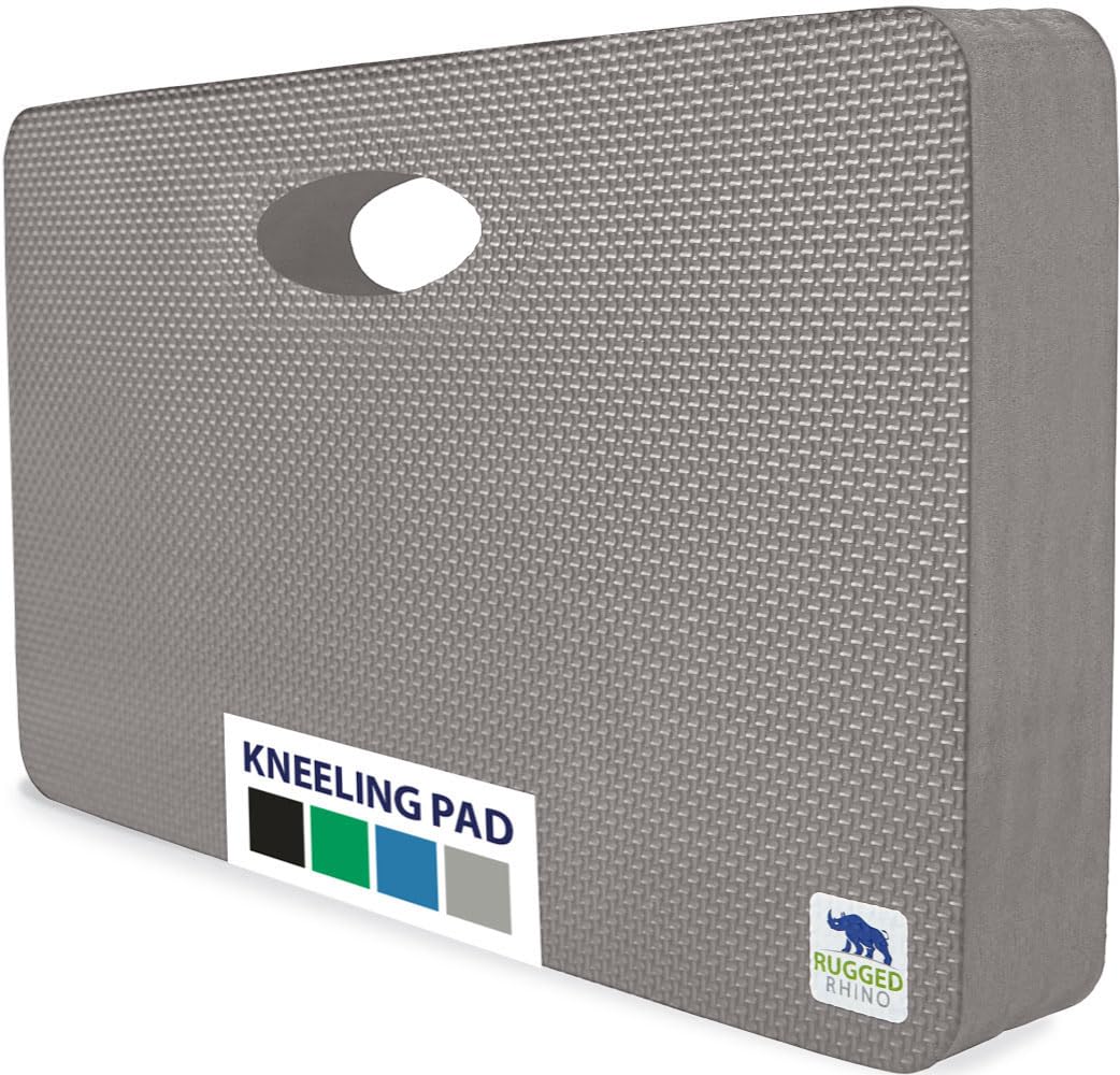RUGGED RHINO kneeling-pad foam close-up showing plush comfort and shock absorption.