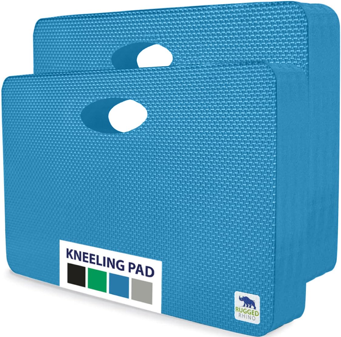 Rugged Rhino kneeling pad front view shows comfortable, shock-absorbing surface for tough tasks