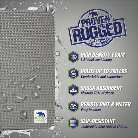 RUGGED RHINO kneeling-pad with handle for easy carrying during tasks.