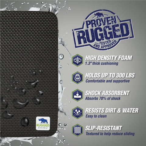 RUGGED RHINO kneeling pad one three inch thick cushion on hard surface