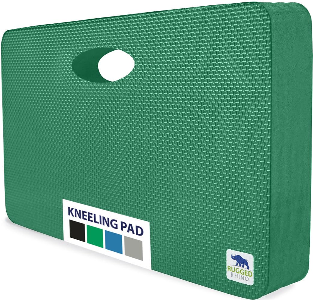 RUGGED RHINO kneeling pad on grass for gardening comfort.