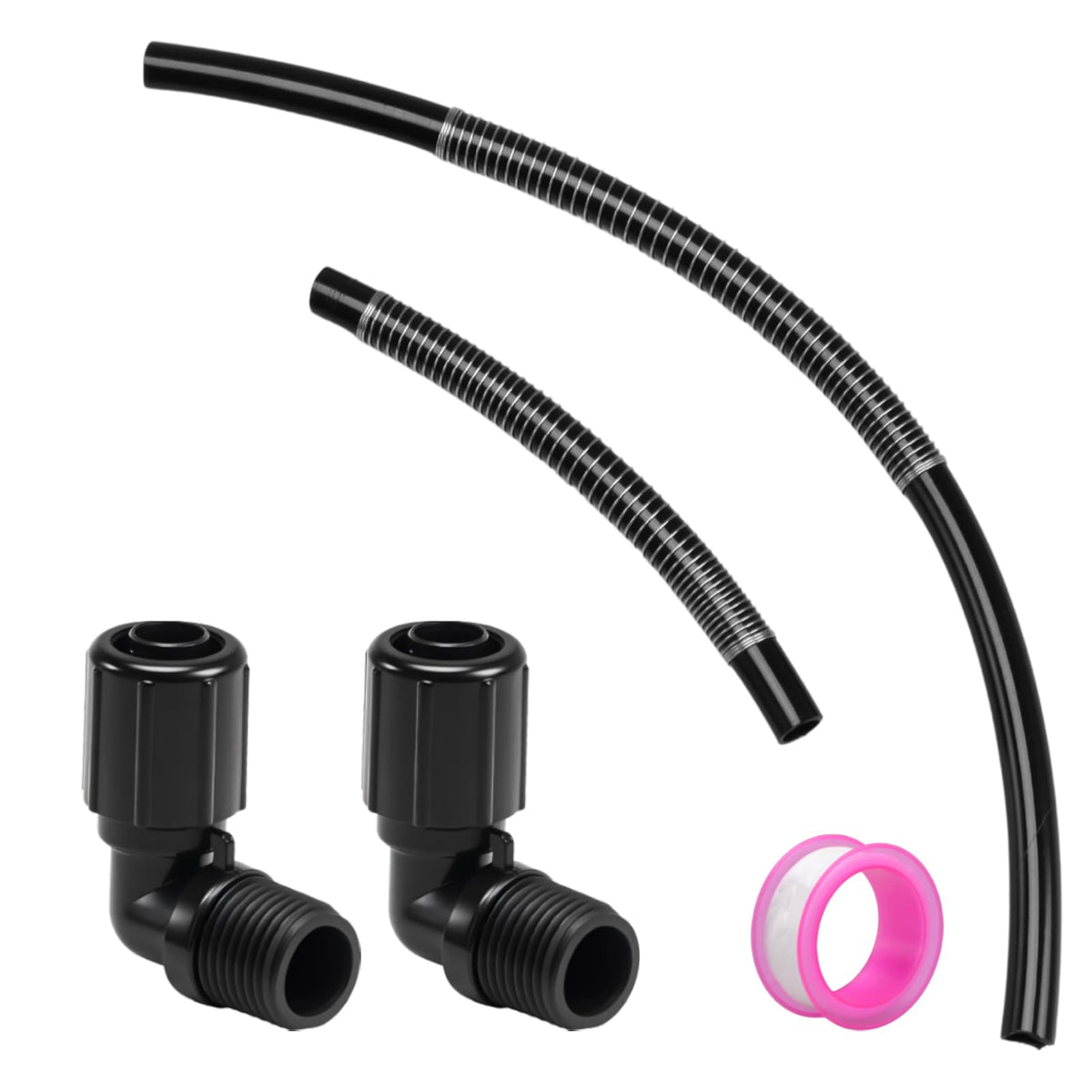 RUHUALIFE 18in PVC tube for pool chlorinator—durable and smooth-flowing.