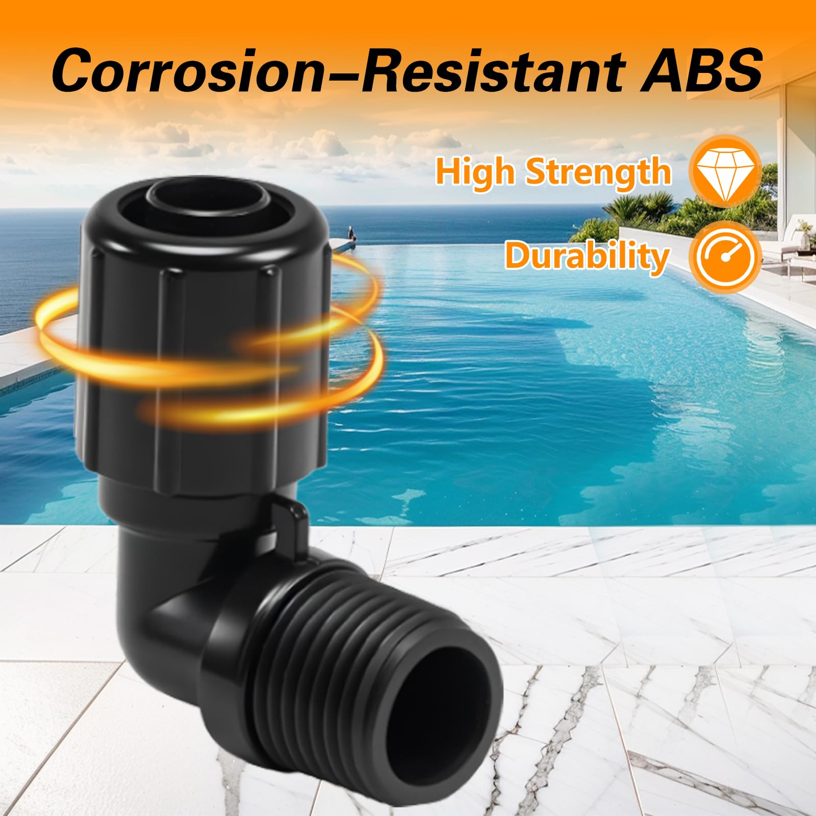 RUHUALIFE 7.8in tube for pool chlorinator—flexible and crease-free.