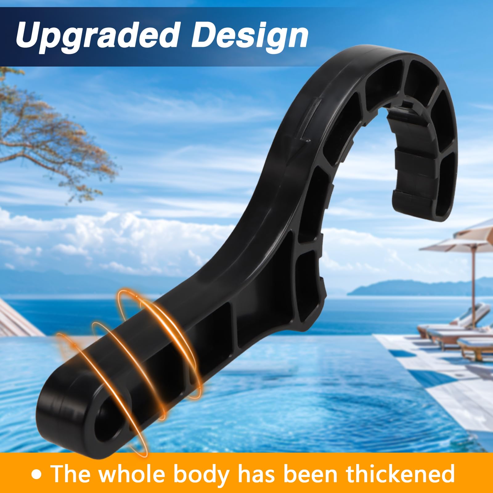 RUHUALIFE Hayward GLX-Cell 2-inch Union fitment ensures compatibility with common pool systems.