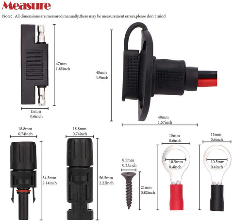 Ruikarhop polarity-conversion SAE plugs for safe polarity checks and adjustments.