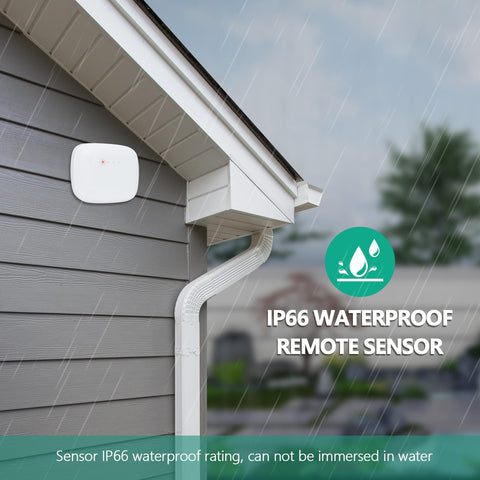 RUIKORING 330ft transmission range enables real-time data across your patio or greenhouse.