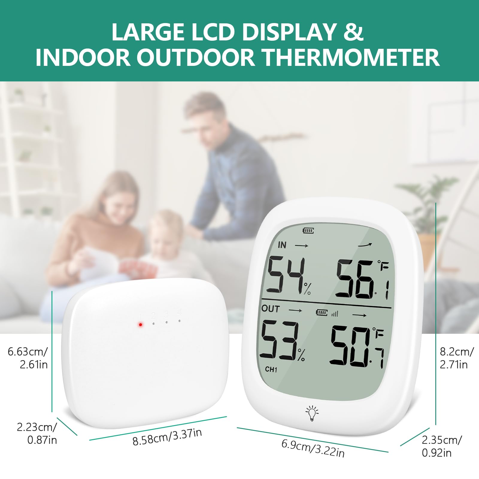 RUIKORING high-accuracy temperature and humidity readings support precise environmental awareness.