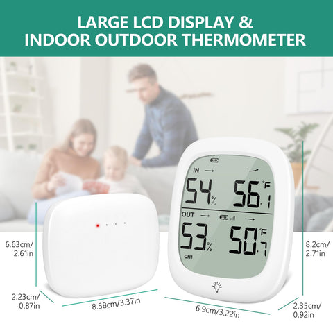 RUIKORING high-accuracy temperature and humidity readings support precise environmental awareness.