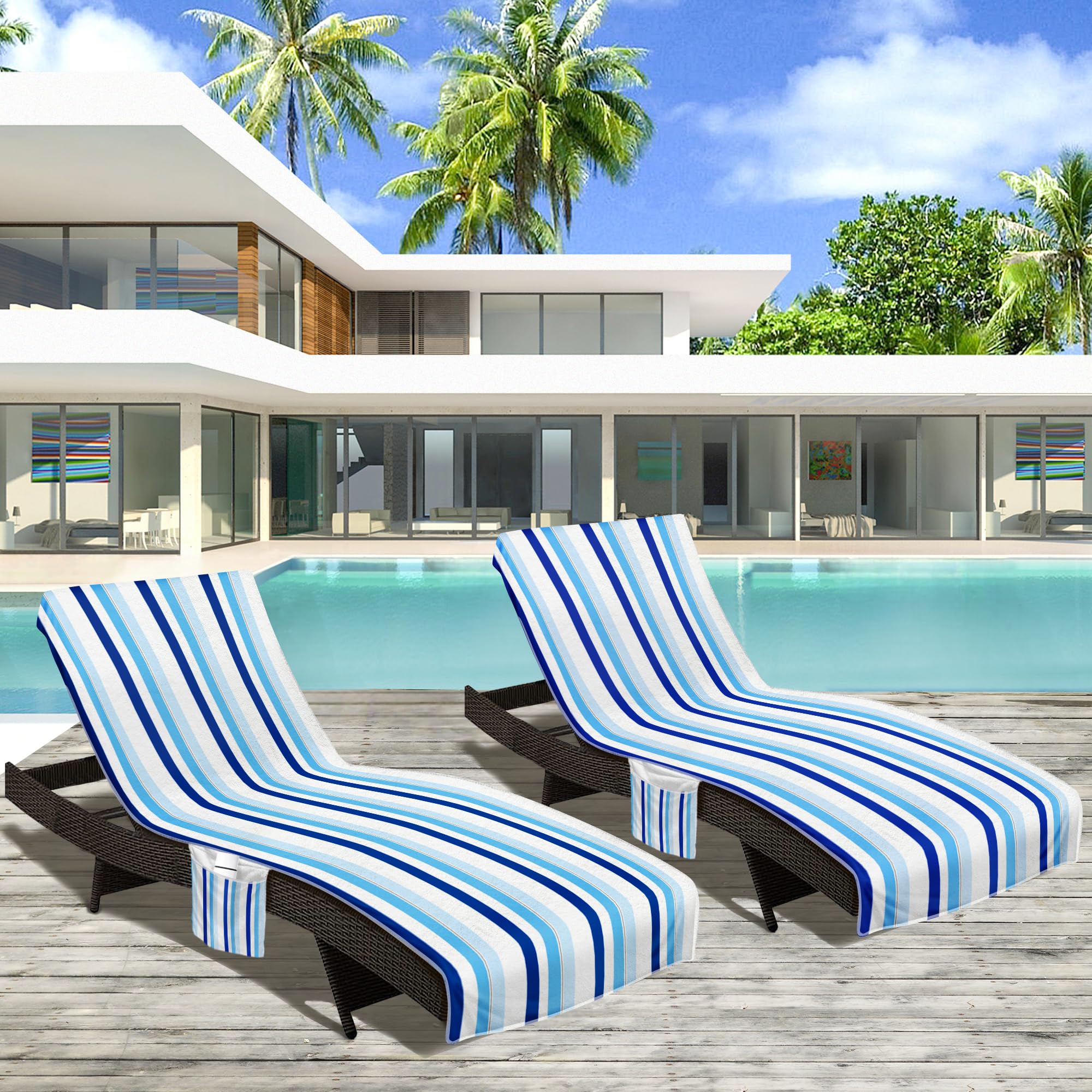 Ruikyhom machine-washable lounge chair cover for easy care.