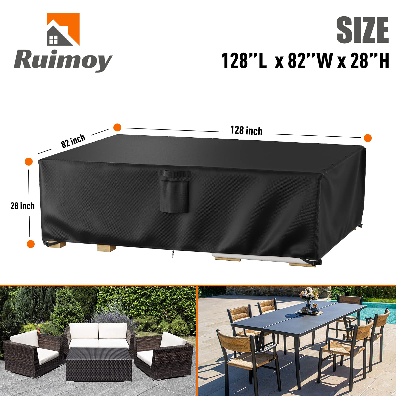 Ruimoy 600D fabric close-up highlighting durability and weather resistance
