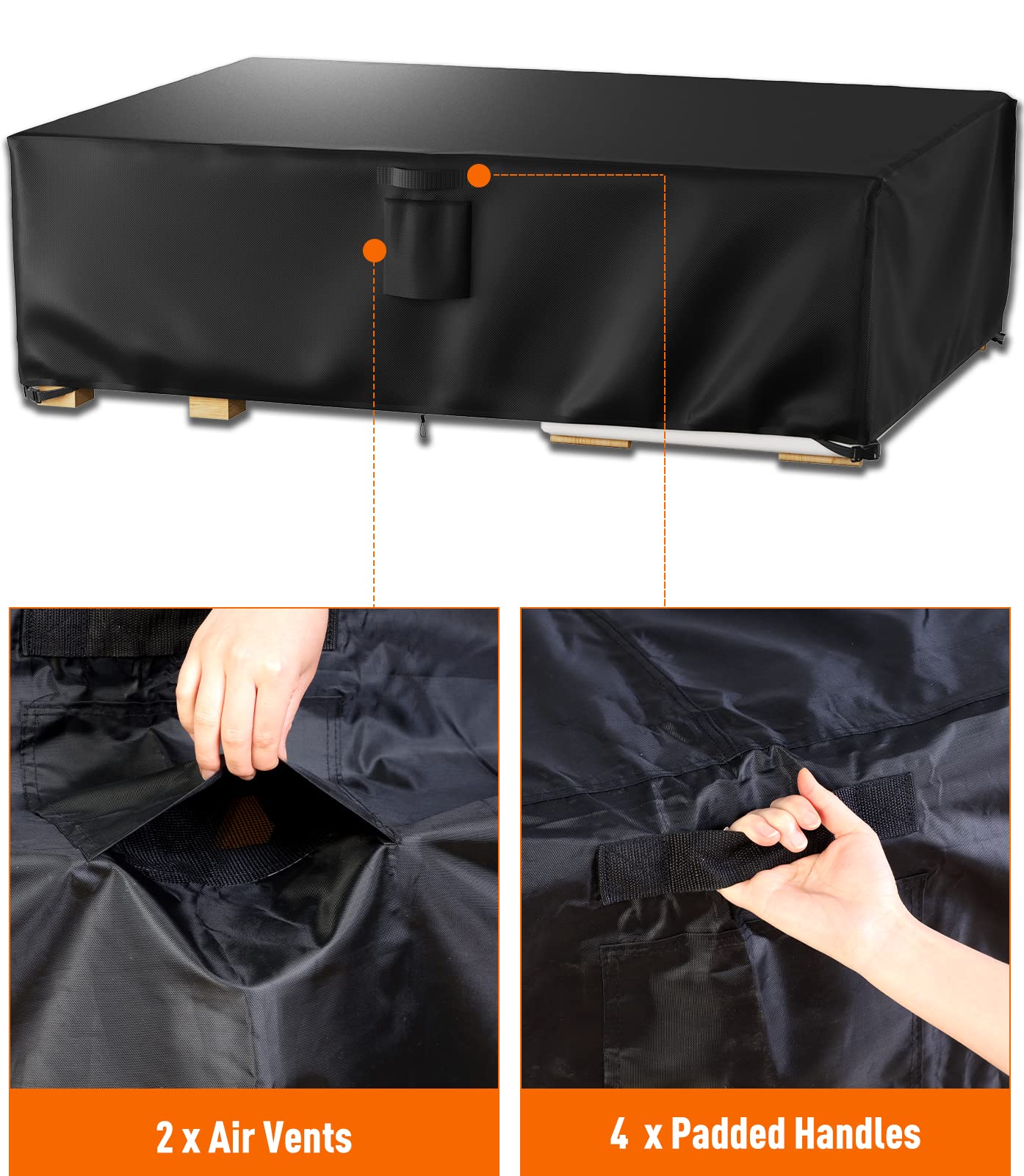 Ruimoy cover demonstrates easy install with click close straps