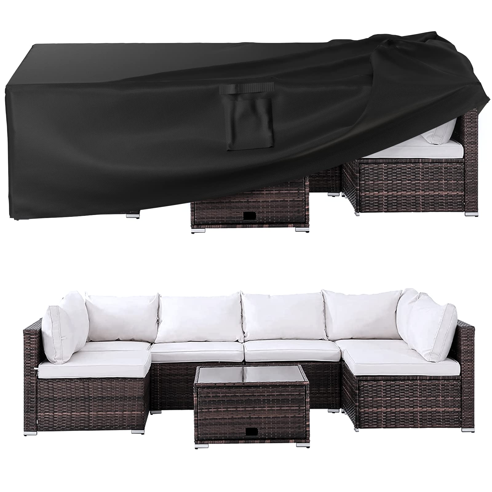 Ruimoy cover illustrating universal 111x74x28 in fit for outdoor furniture