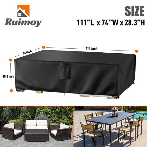 Ruimoy cover shows 600D waterproof material with sealed seams