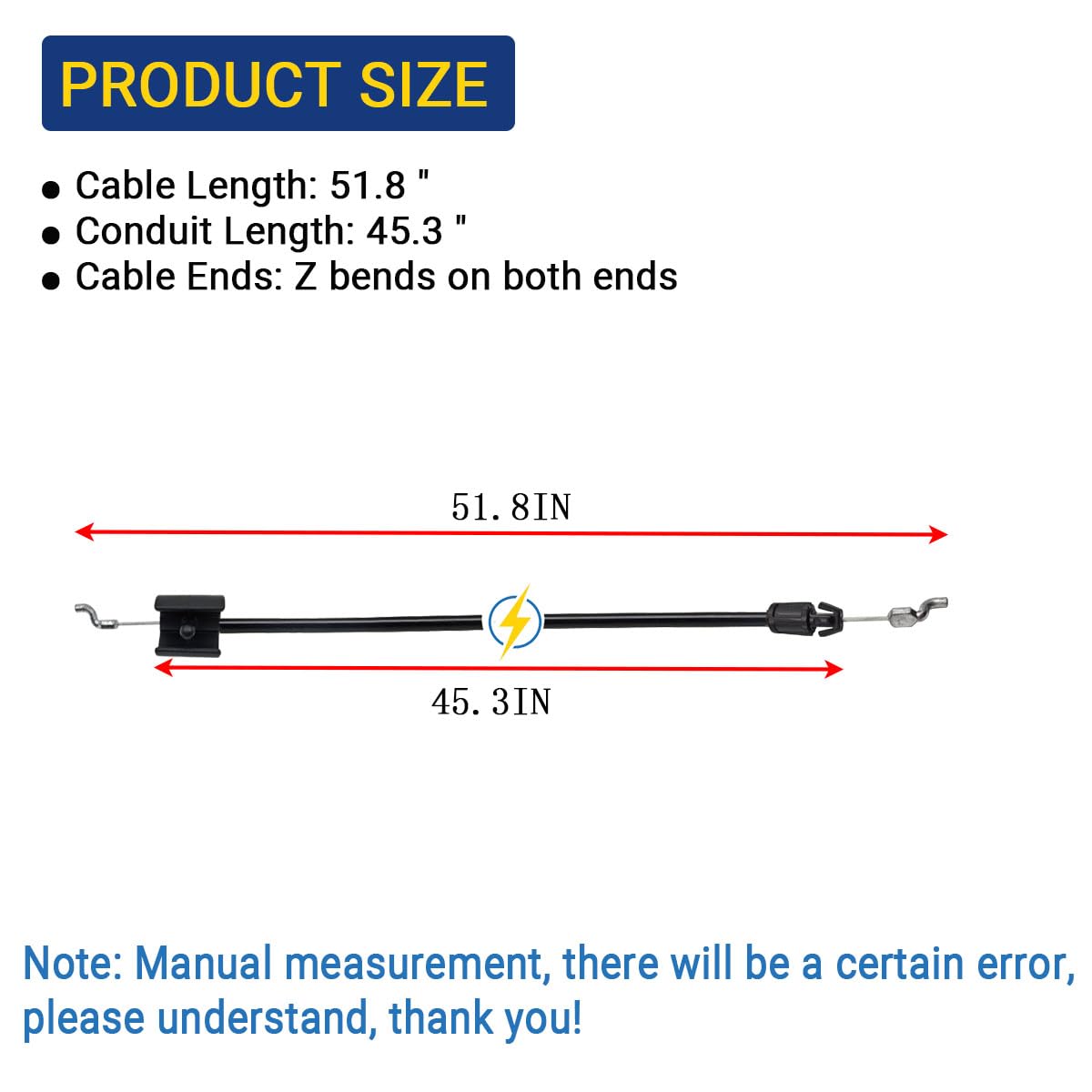 RuiQalith zone control cable replacement for Husqvarna 6021P, long-lasting compatibility
