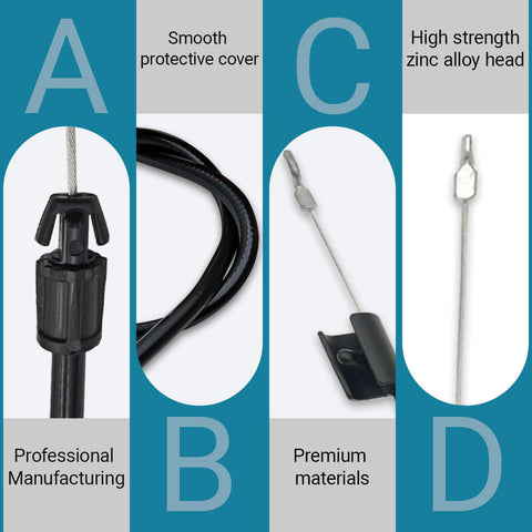 RuiQalith zone control cable replacement for Husqvarna 6751P, reliable signaling
