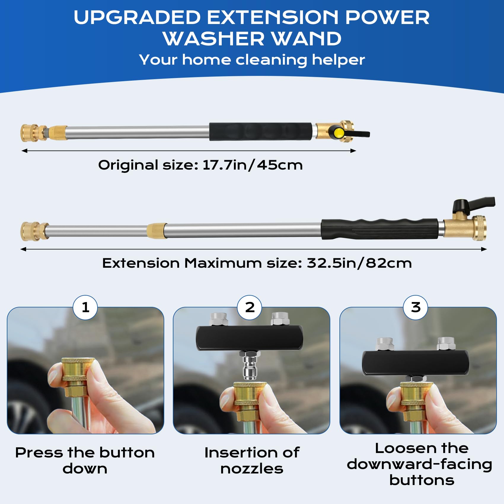 Ruirgo two-switchable-nozzles enable switching from mist to jet.