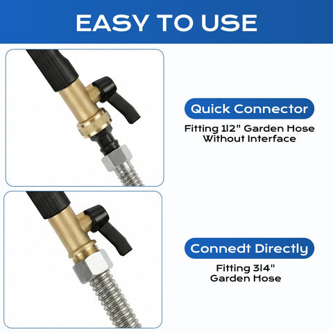 Ruirgo dual high-pressure nozzle provides wider spray area for patios.