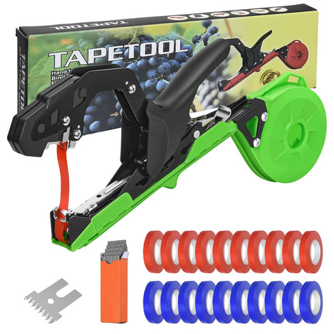 Rukhool upgraded plant tying machine with a 50mm jaw for thicker branches and faster ties.