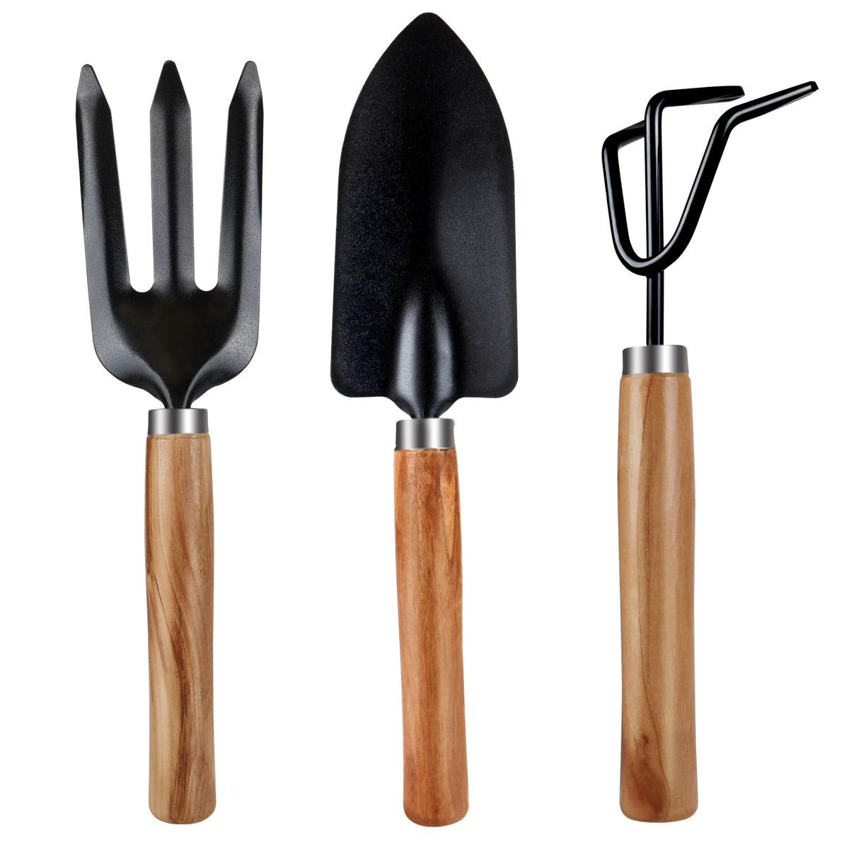 Rukinovi 3pcs garden tools set for compact indoor gardening.