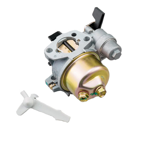 Ruma carburetor kit components showing air filter and spark plug for quick tune.