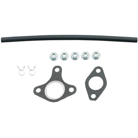 Ruma complete rebuild kit contents: spark plug, gaskets, and insulators