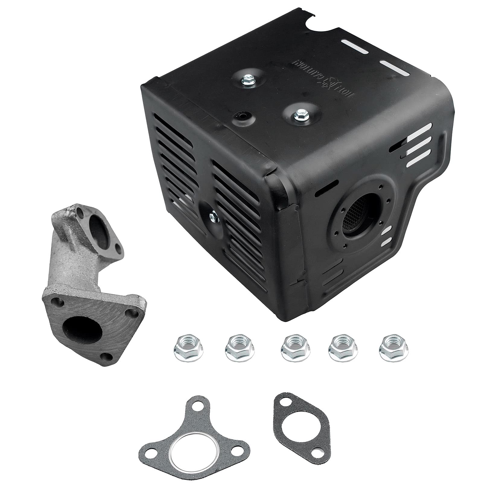 Ruma exhaust pipe and manifold compatible with Harbor Freight 420cc engines