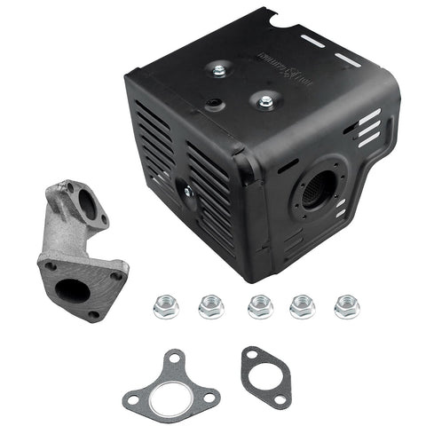 Ruma exhaust pipe and manifold compatible with Harbor Freight 420cc engines
