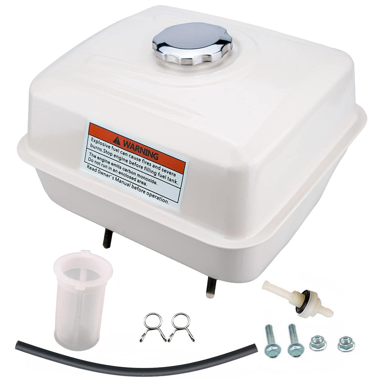 Ruma fuel tank kit for Honda GX390, front view, durable replacement for reliable fuel supply.