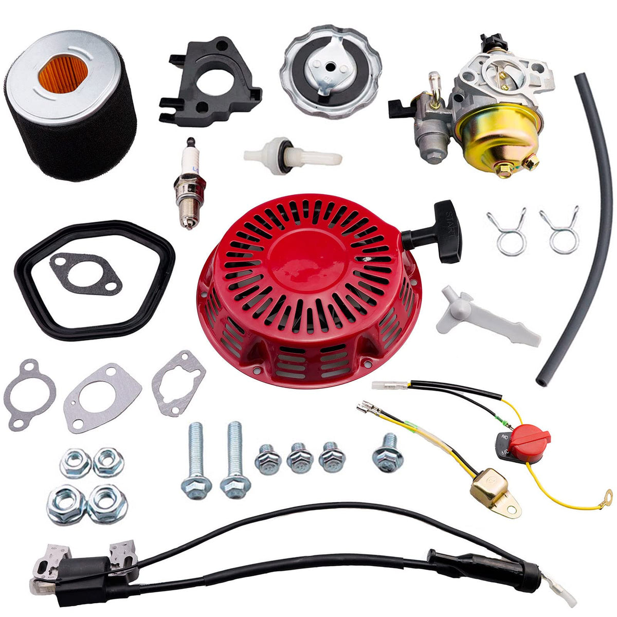 Ruma GX390 carburetor kit on display, supports smoother tuning and reliable starts