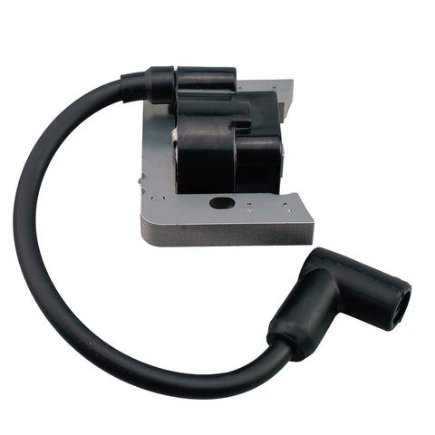 Ruma ignition coil mounted on engine during mower or snow blower use.