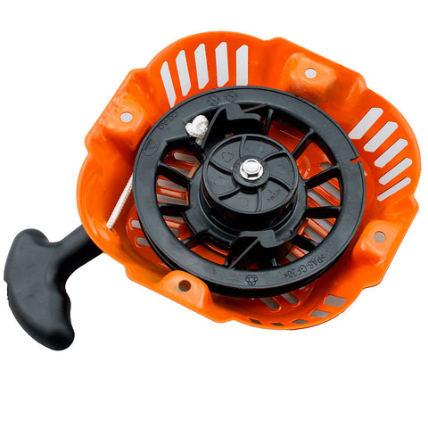 Ruma orange pull start demonstrates Generac engine compatibility for quick replacement