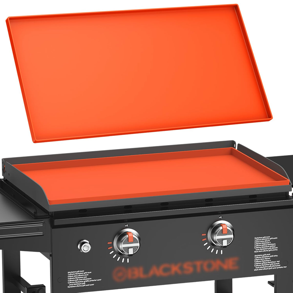 Rumlick 28-inch silicone griddle mat cover on Blackstone protects from dust and moisture.