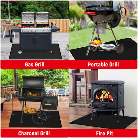 Rumlick foldable outdoor grill mat is portable and easy to store between uses.