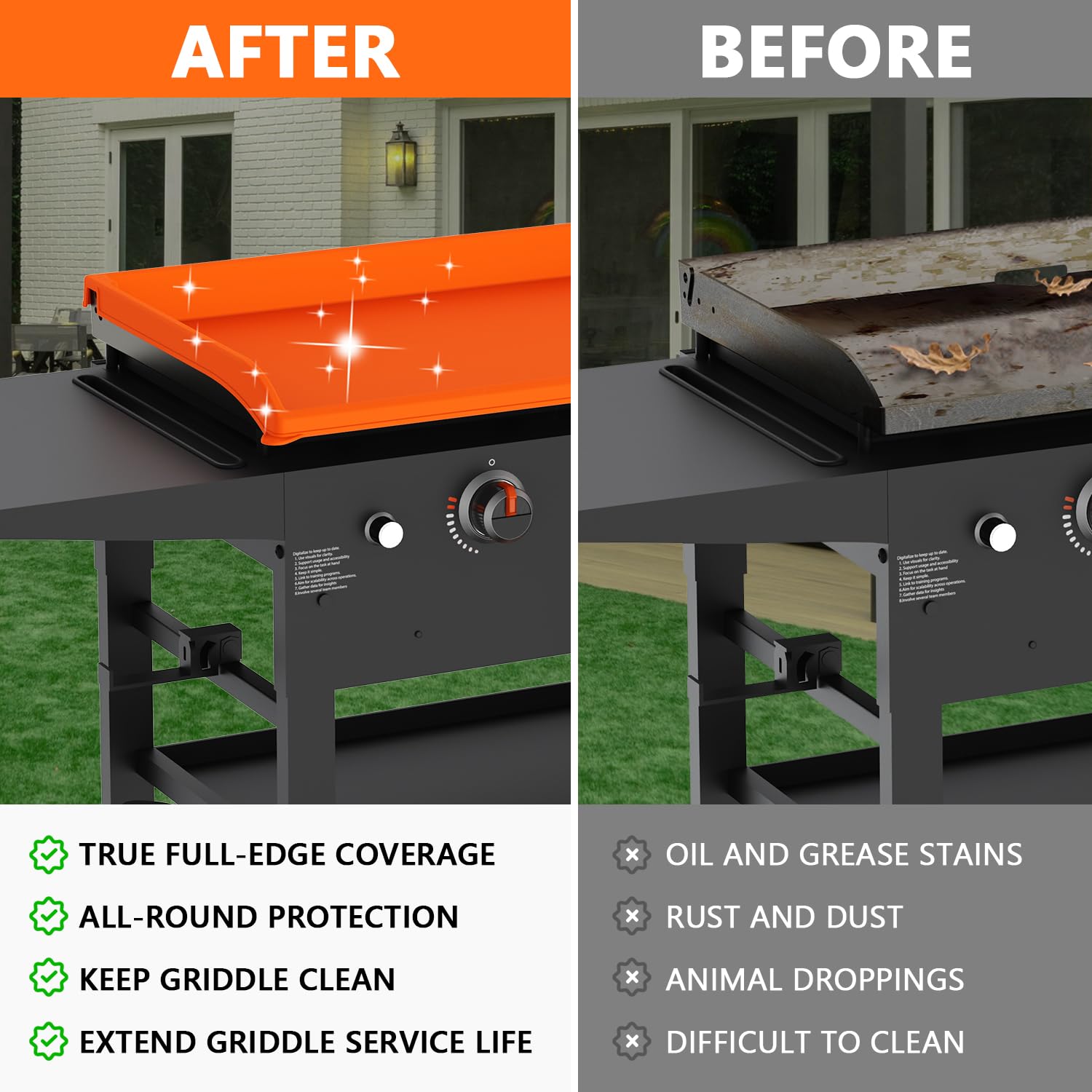 rumlick non-stick silicone surface cleans quickly after grilling sessions.