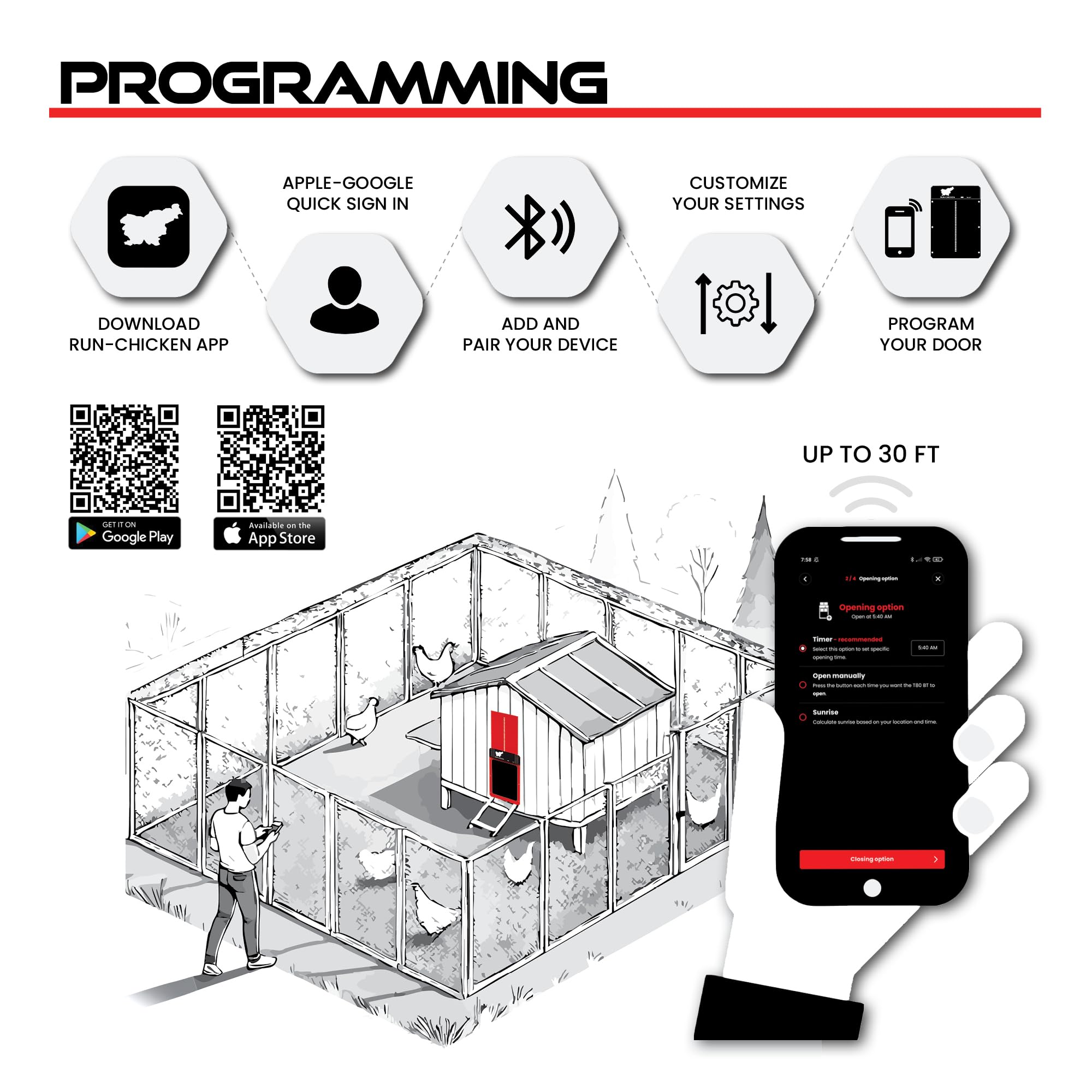 Anti-pinch sensor protects chickens during closing
