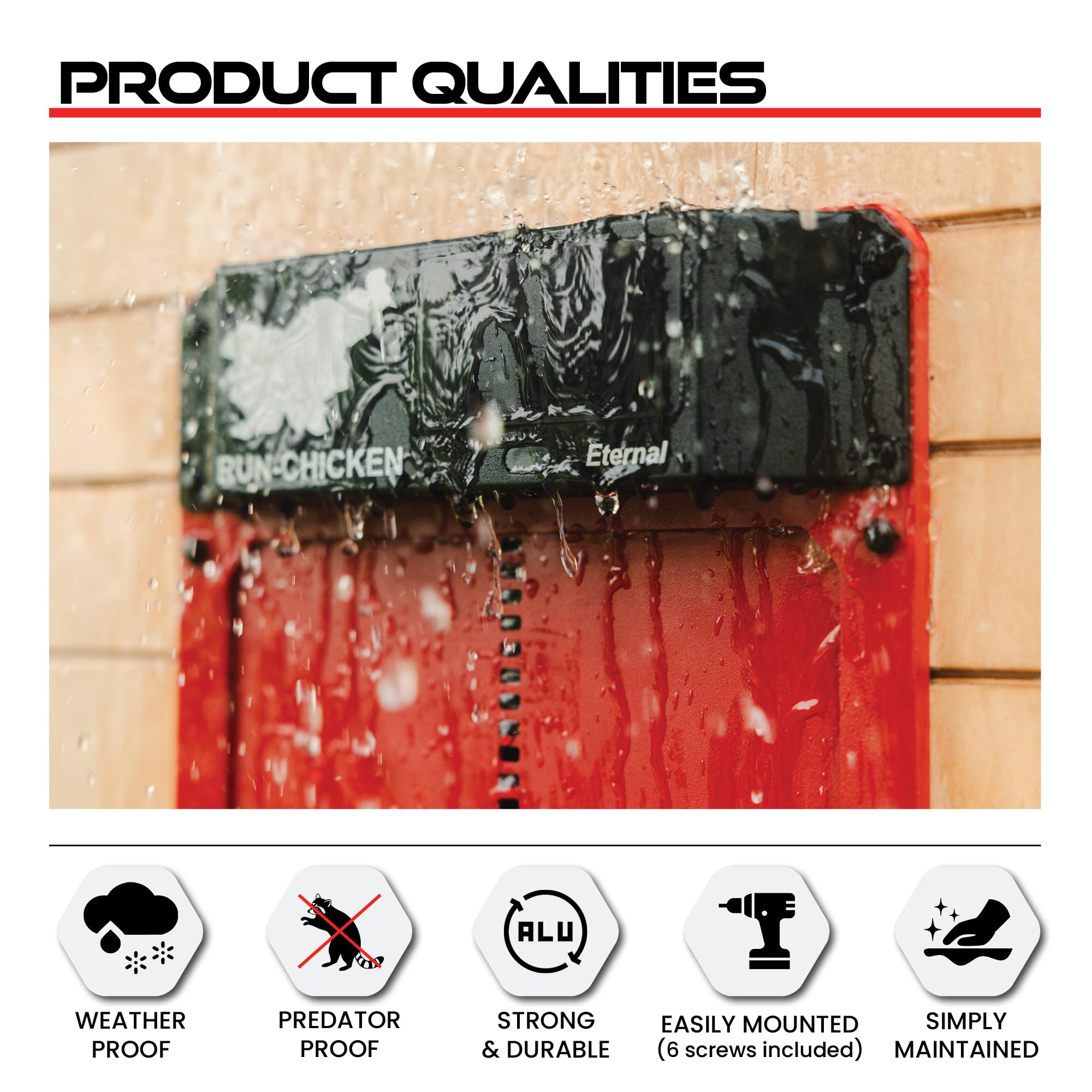 Built-in battery backup ensures operation during cloudy days