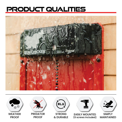 Built-in battery backup ensures operation during cloudy days