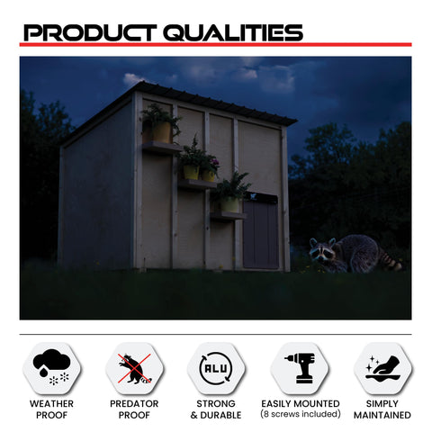 RUN-CHICKEN Door Giant open-close mechanism demonstrates reliable sunrise-sunset operation for busy farms